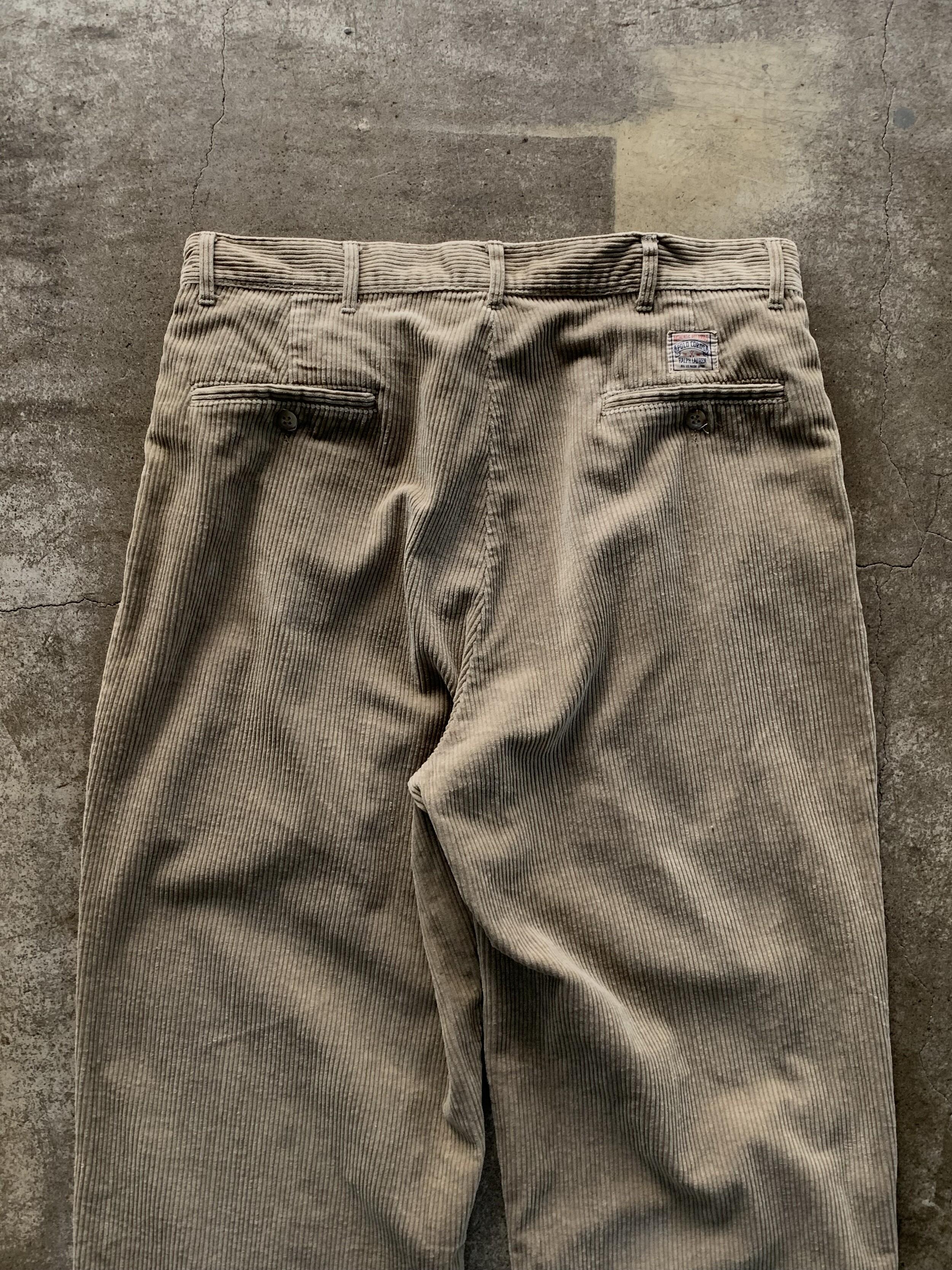 1990s Polo by RalphLauren Pleated Corduroy (34X34) 6