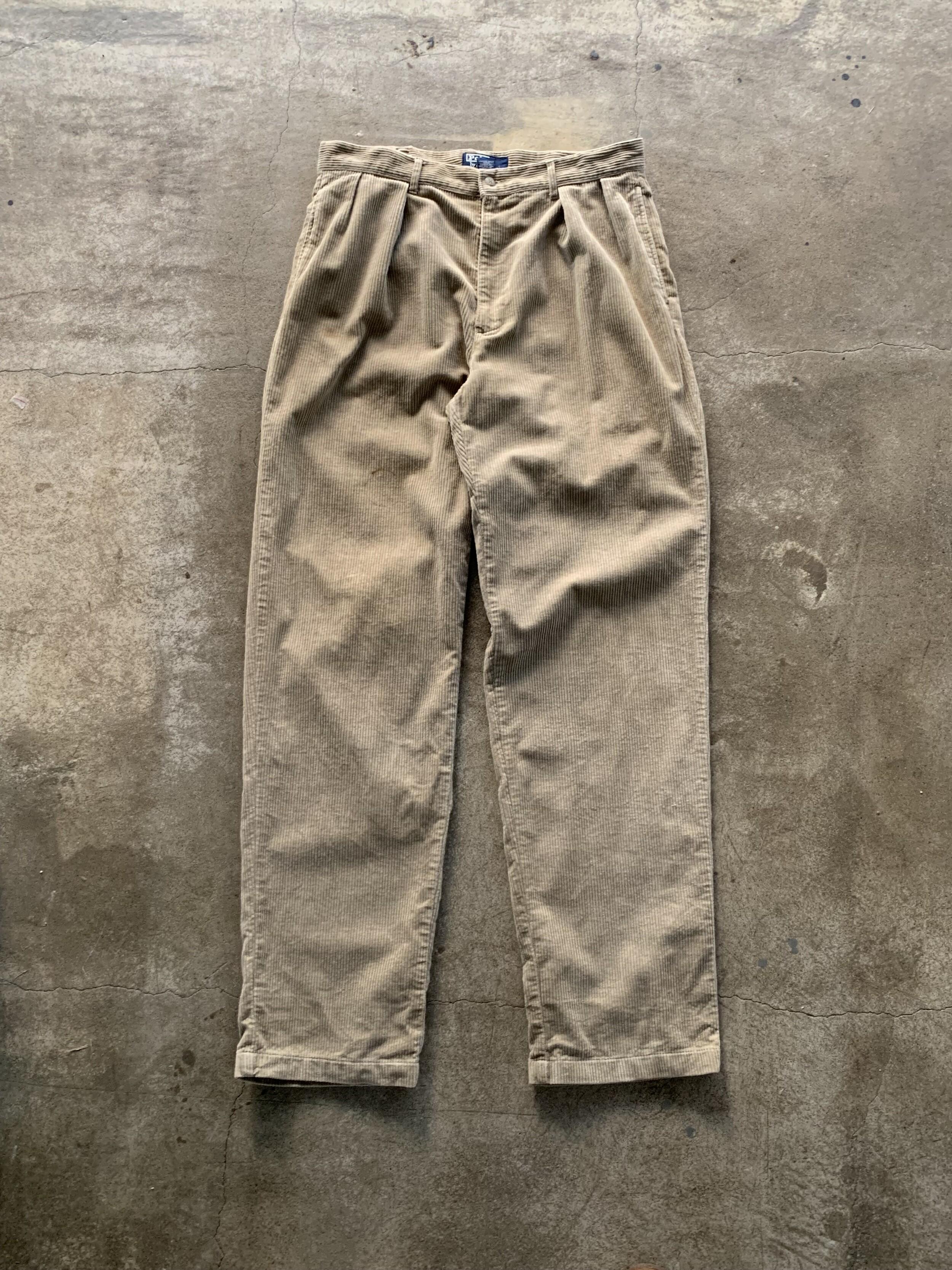 1990s Polo by RalphLauren Pleated Corduroy (34X34) 4