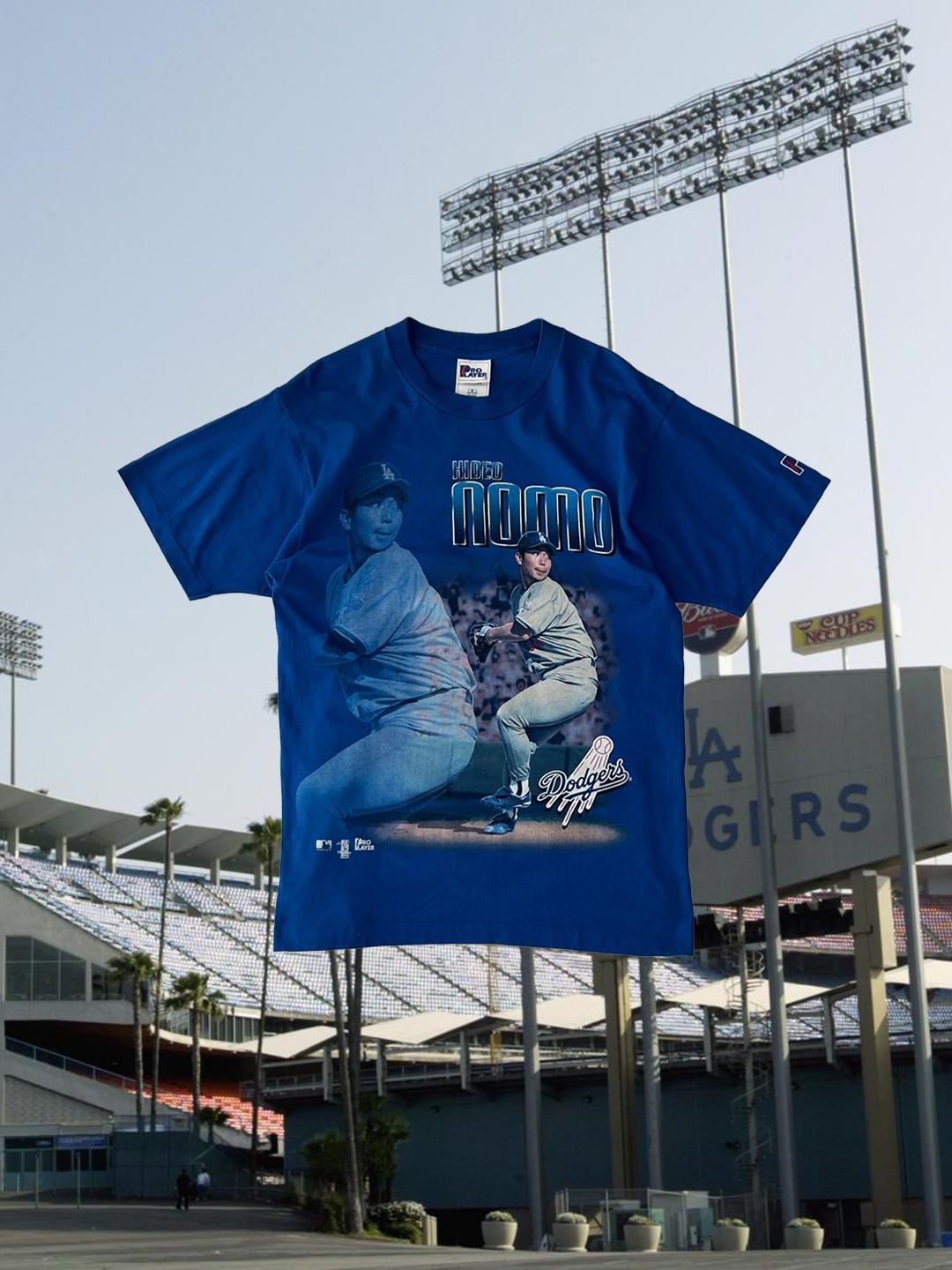 1990s PRO PLAYER T Shirt 'HIDEO NOMO' 3