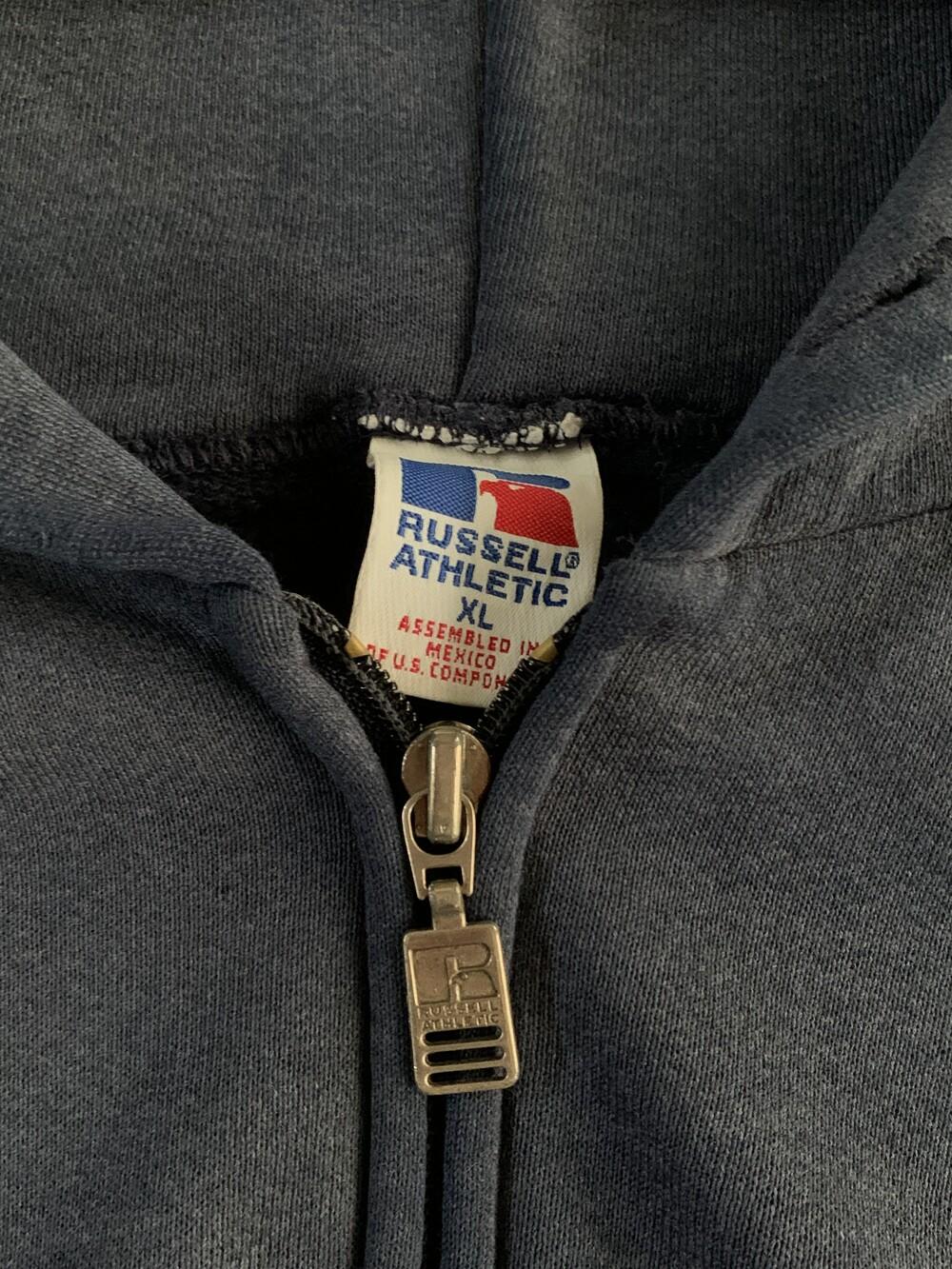 1990s RUSSELL ATHLETIC Full Zip (Sun Faded Navy) 7