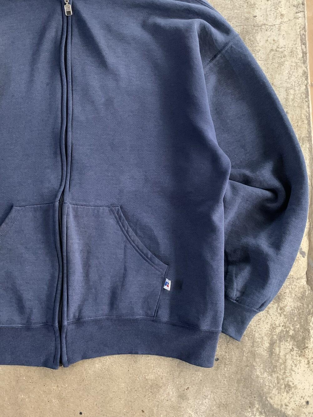 1990s RUSSELL ATHLETIC Full Zip (Sun Faded Navy) 10