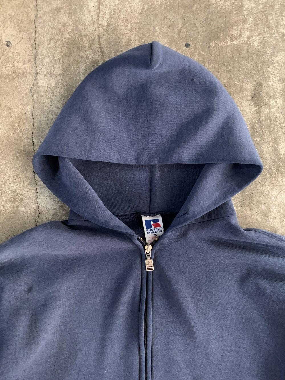 1990s RUSSELL ATHLETIC Full Zip (Sun Faded Navy) 9