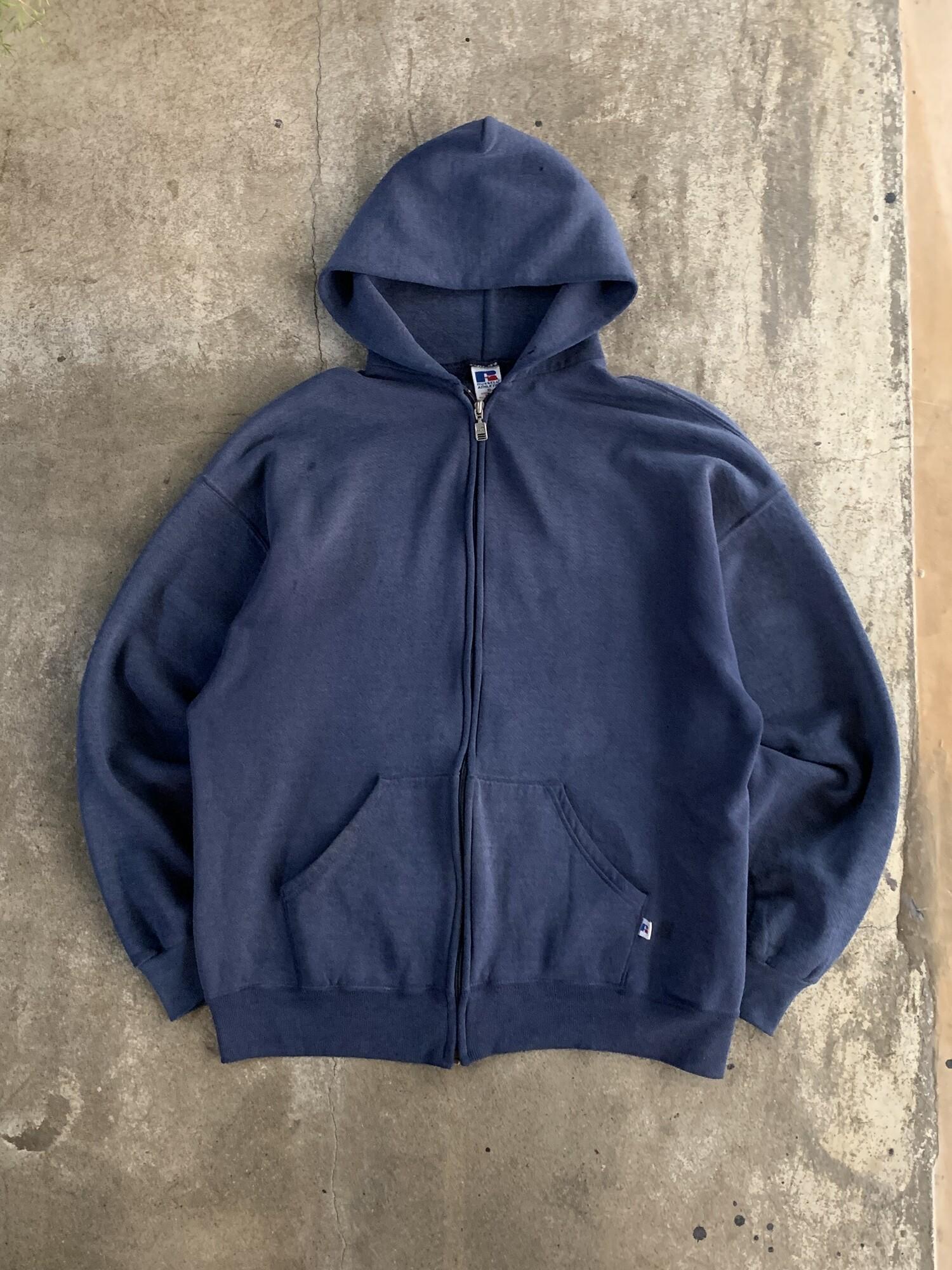 1990s RUSSELL ATHLETIC Full Zip (Sun Faded Navy) 2