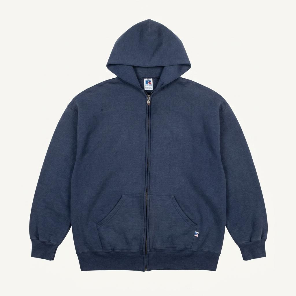 1990s RUSSELL ATHLETIC Full Zip (Sun Faded Navy) 1