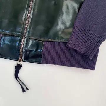 [36] 마르니 & H&M 가죽 믹스 니트 집업 자켓 택채새상품 5