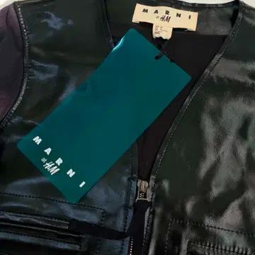 [36] 마르니 & H&M 가죽 믹스 니트 집업 자켓 택채새상품 7