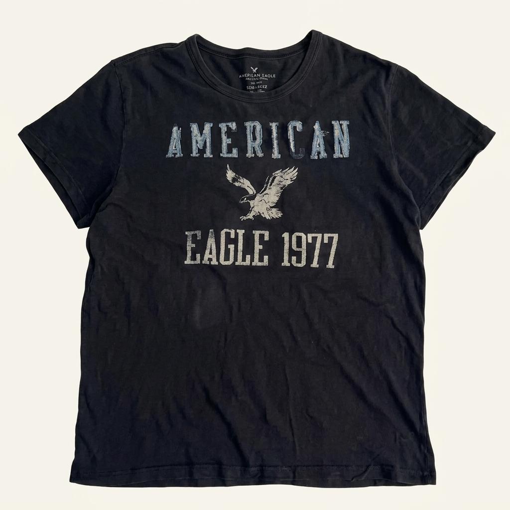 [L] American Eagle 아메리칸 이글 1977 올드스쿨 반팔 1