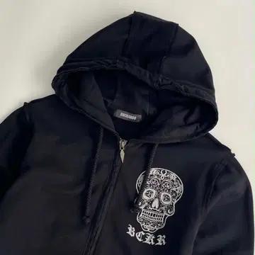 [L] 버커루 Y2K 스컬 해골 후드집업 4