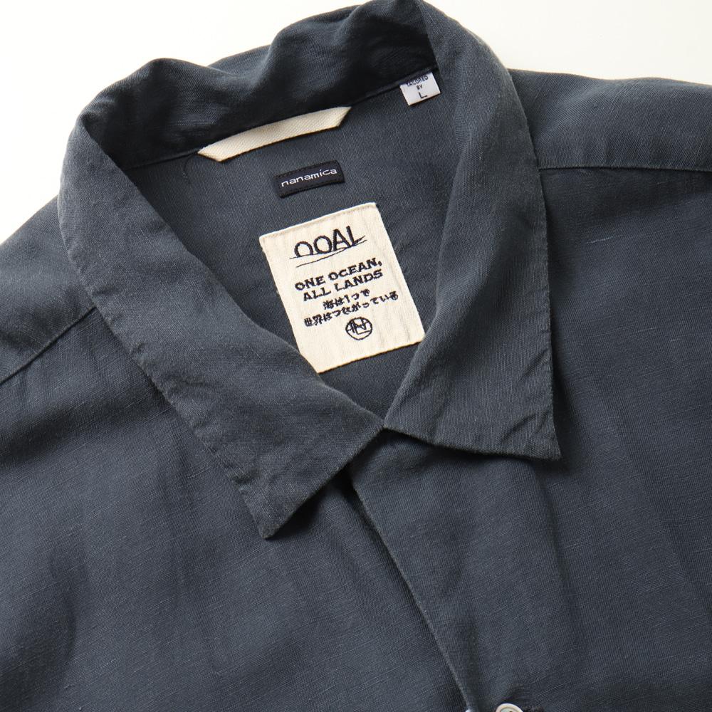 nanamica Open Collar Cupra Hemp S/S Shirt 6