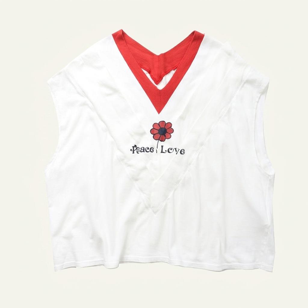 KAPITAL Tenjiku Trifille Sleeveless T-Shirt 1
