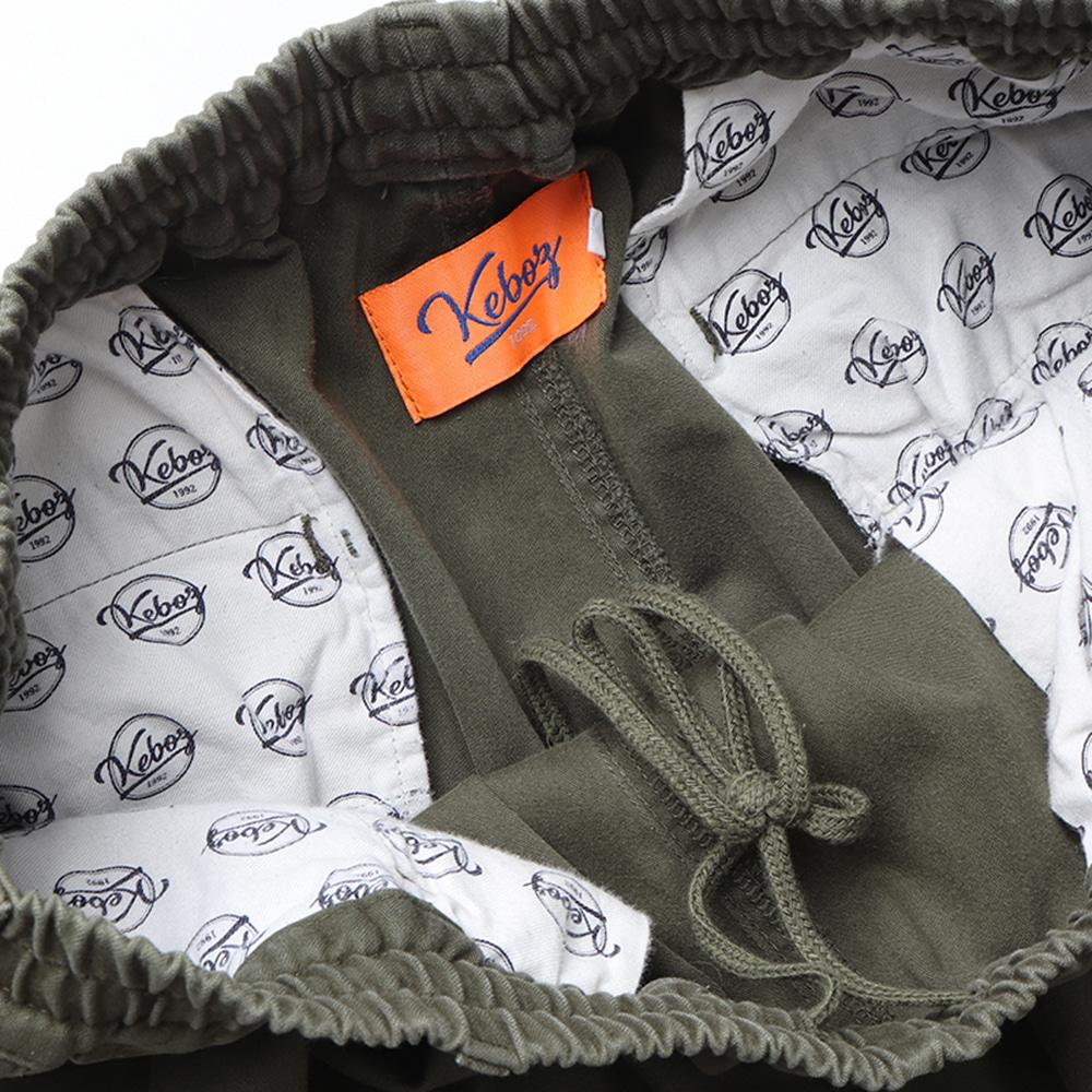 KEBOZ Washed Cotton Twill Pants 7