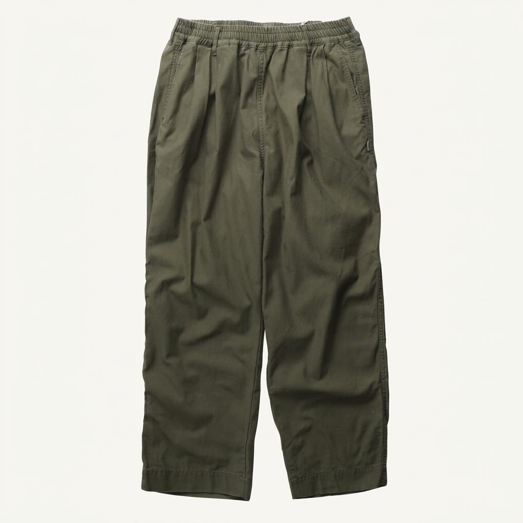 KEBOZ Washed Cotton Twill Pants 1
