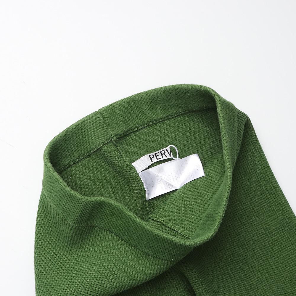 PERVERZE Re-cotton Rib Line Pants 8