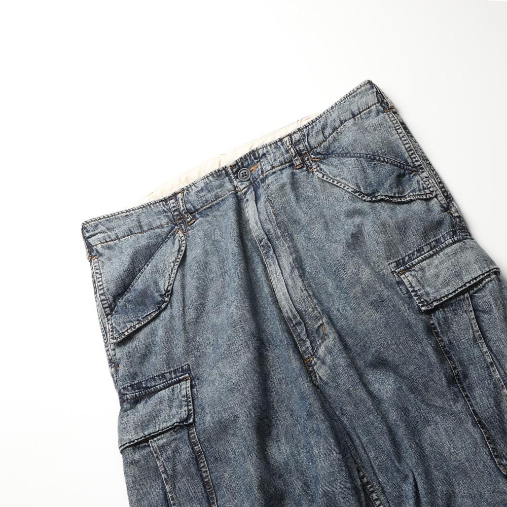 BEAMS Big 6 Pocket Denim Cargo Pants 7