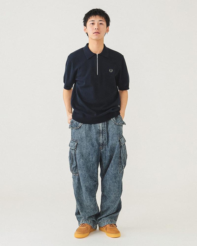 BEAMS Big 6 Pocket Denim Cargo Pants 6