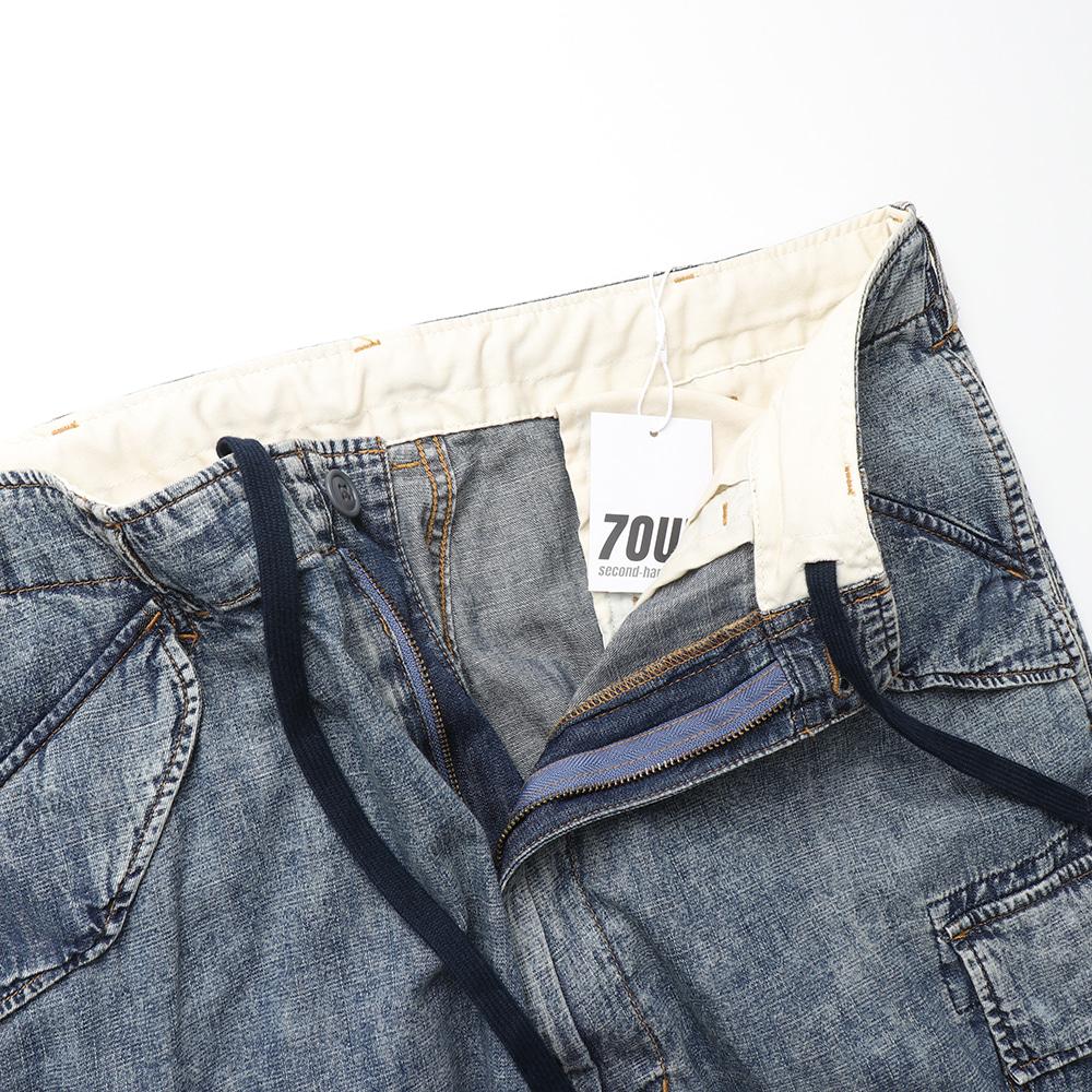 BEAMS Big 6 Pocket Denim Cargo Pants 8