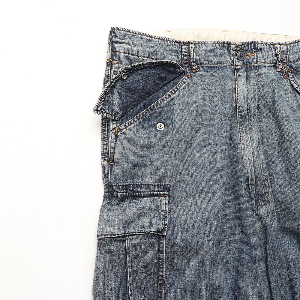 BEAMS Big 6 Pocket Denim Cargo Pants 9