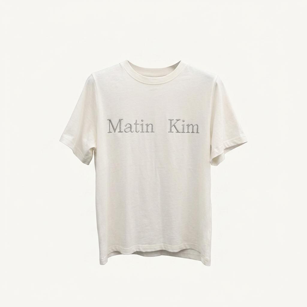 마뗑킴(Matin Kim) 로고 스티치 패치 반팔 티셔츠 23년11월 1