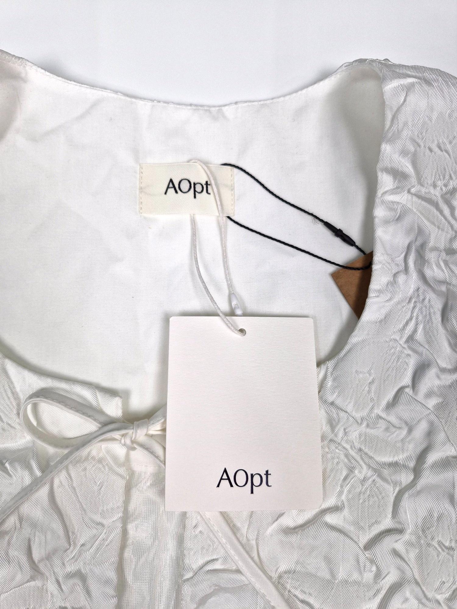 AOpt 아옵트 퍼프 리본 블라우스 S (새상품) [PA026] 4