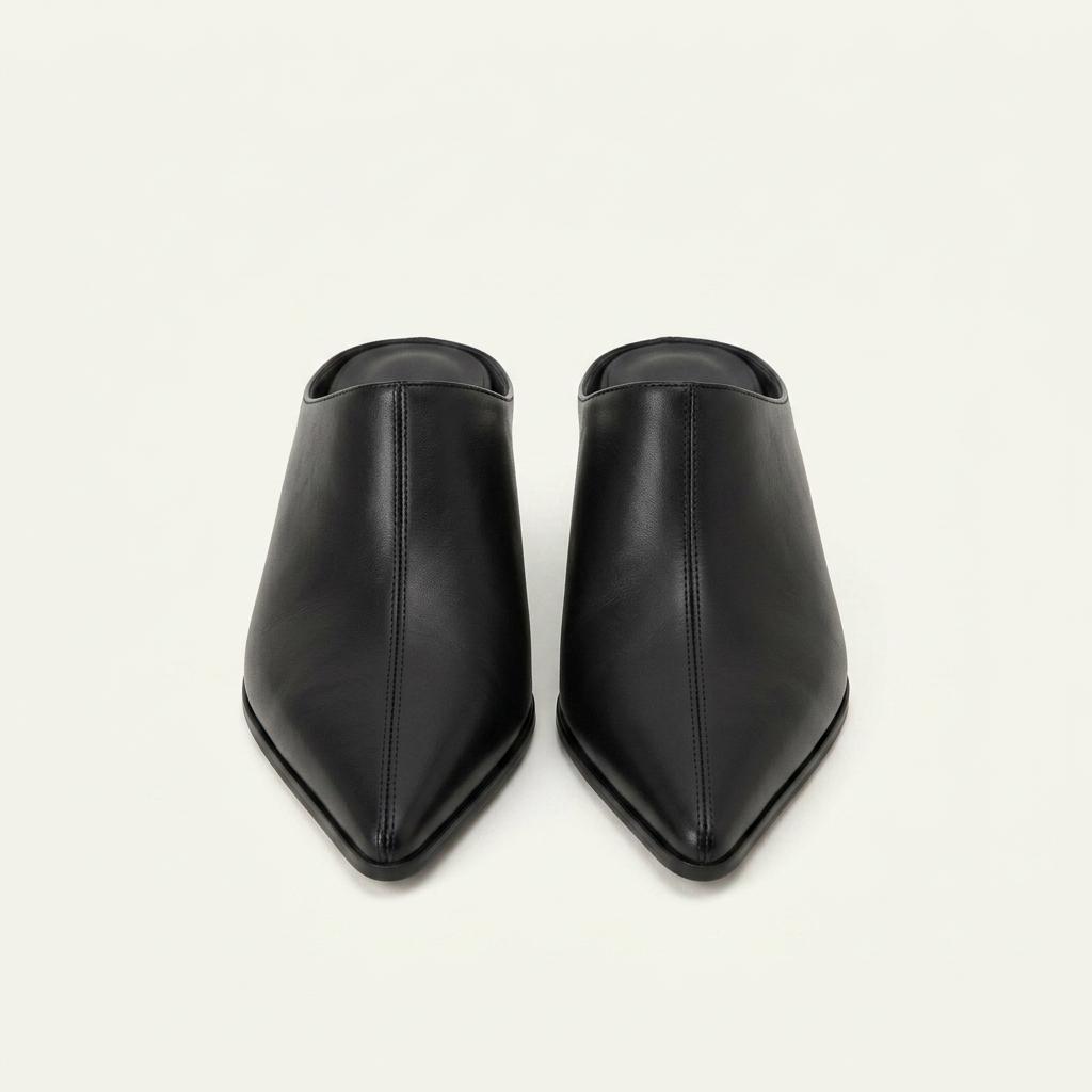 [그레이룸] 스틸레토 플랫 슈즈 블랙 1