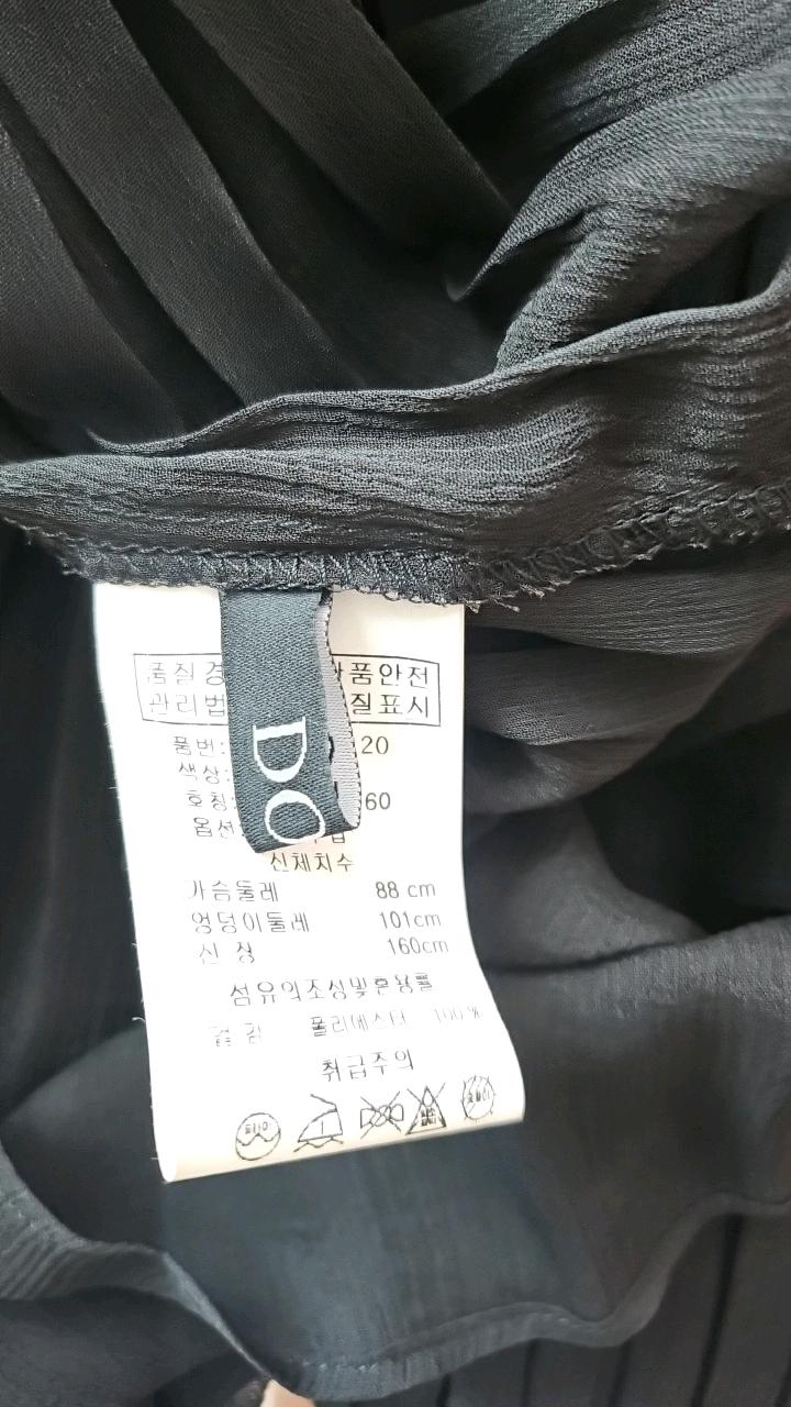 플리츠 시폰 블랙 블라우스 세트 4