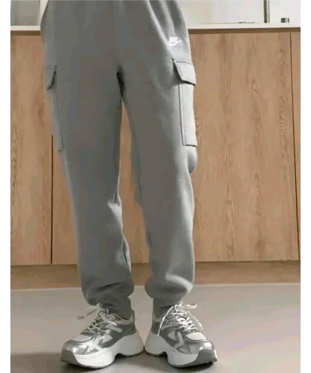 나이키 NSW 클럽 카고 조거 플리스 팬츠 그레이 2