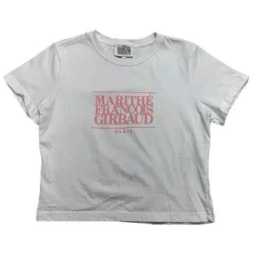MARITHE FRANCOIS GIRBAUD 화이트+핑크 반팔 S 2