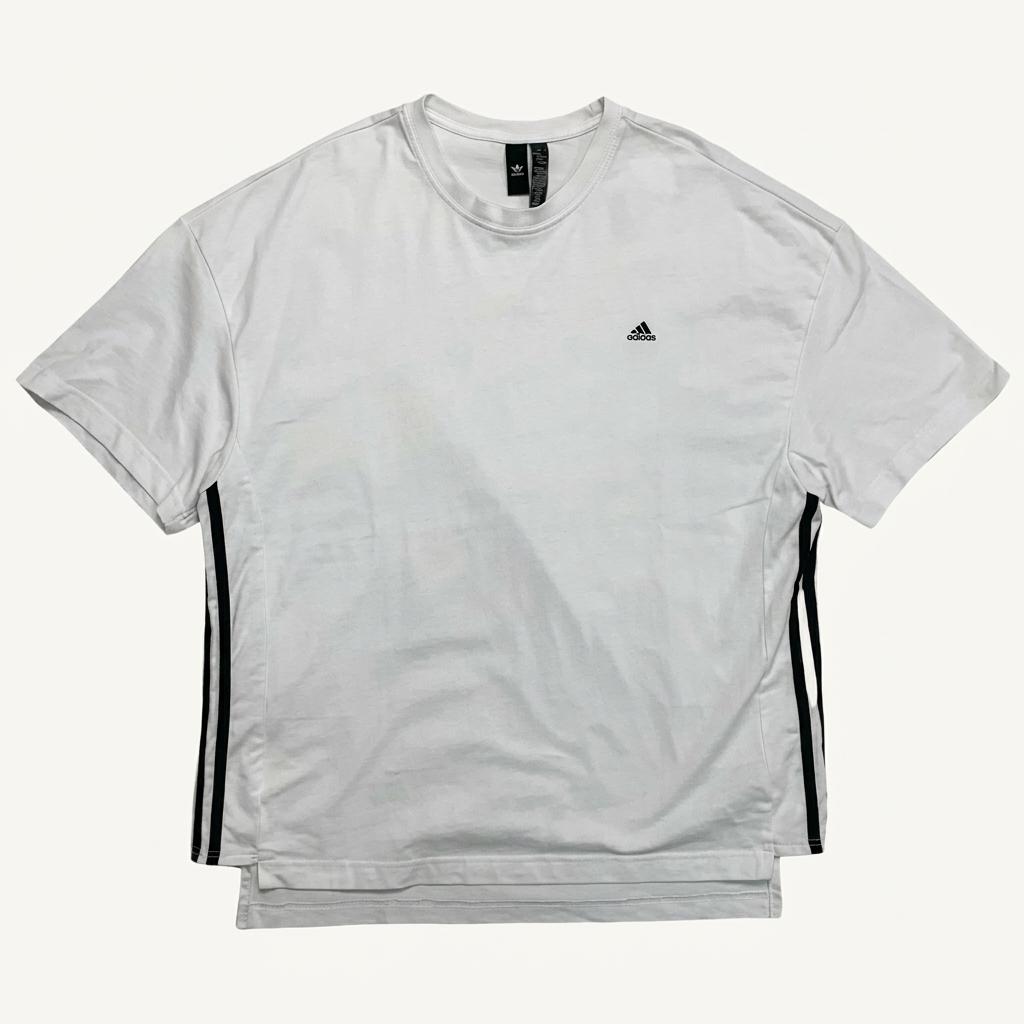 ADIDAS 사이드 삼선 오버핏 반팔 2XL 1