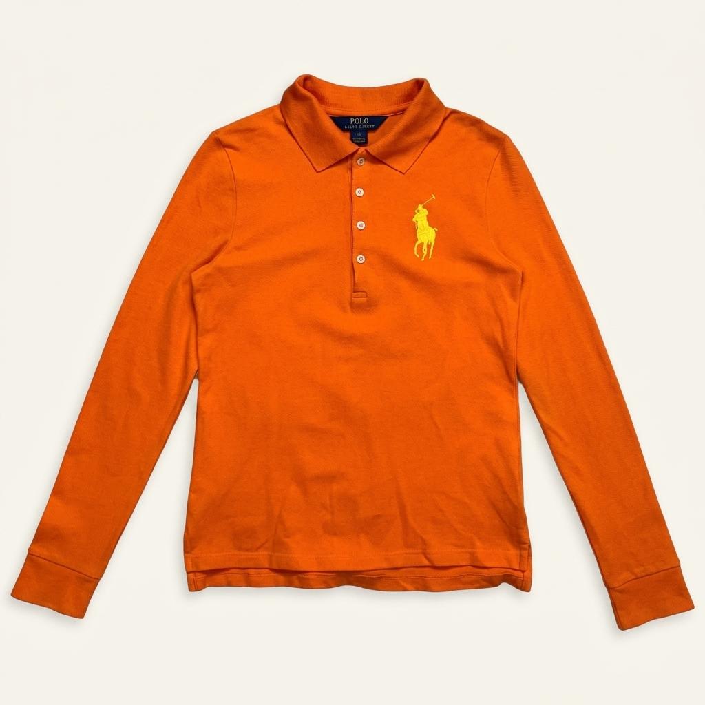 RALPH LAUREN 보이즈 빅포니 pk 롱슬리브 오렌지 L 1