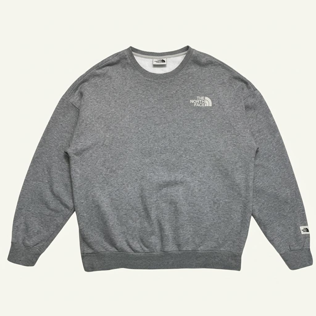 THE NORTH FACE 엠브로이더드 맨투맨 그레이 XL 1
