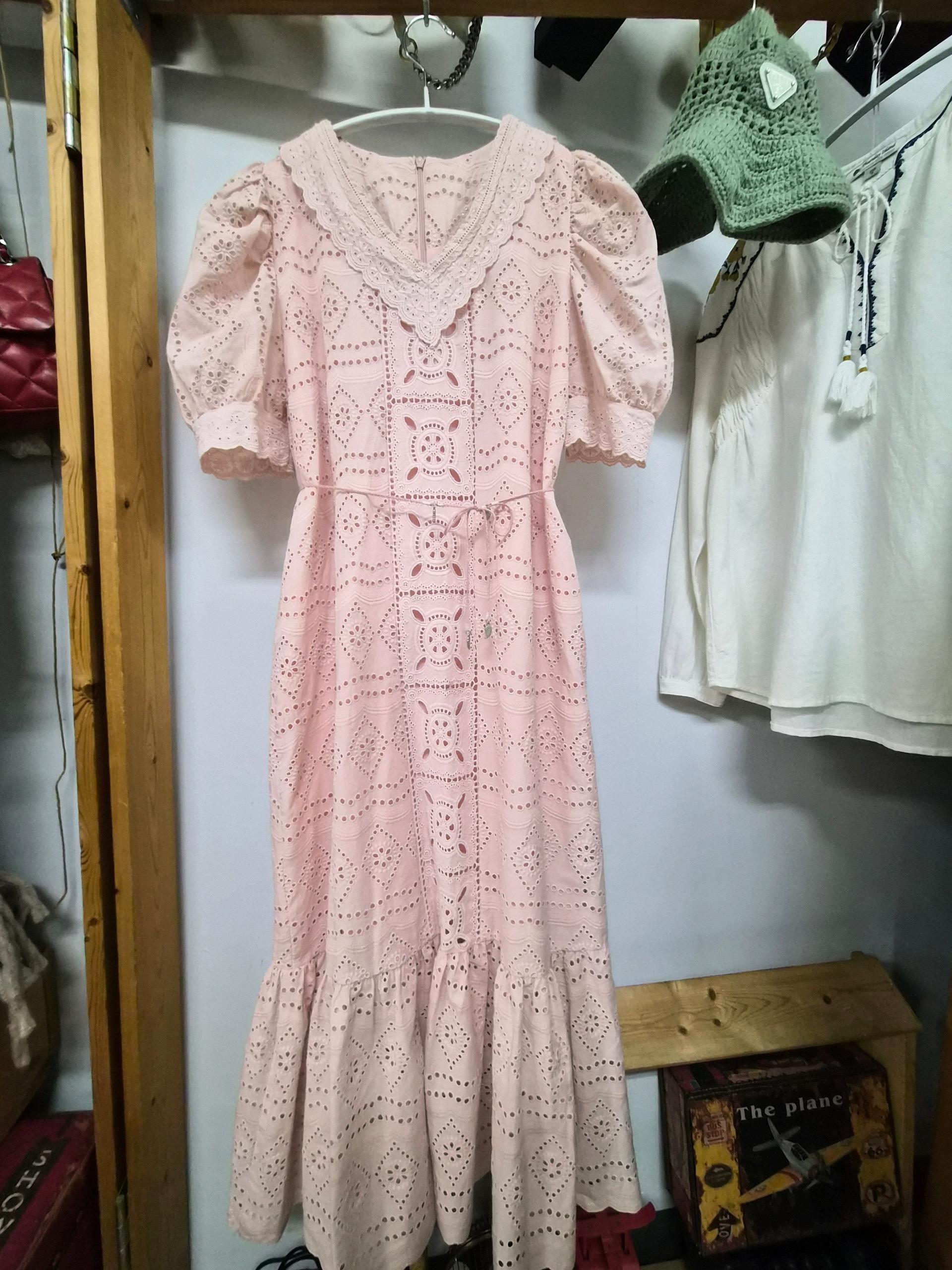 자라  아일렛 펀칭 롱 원피스 9