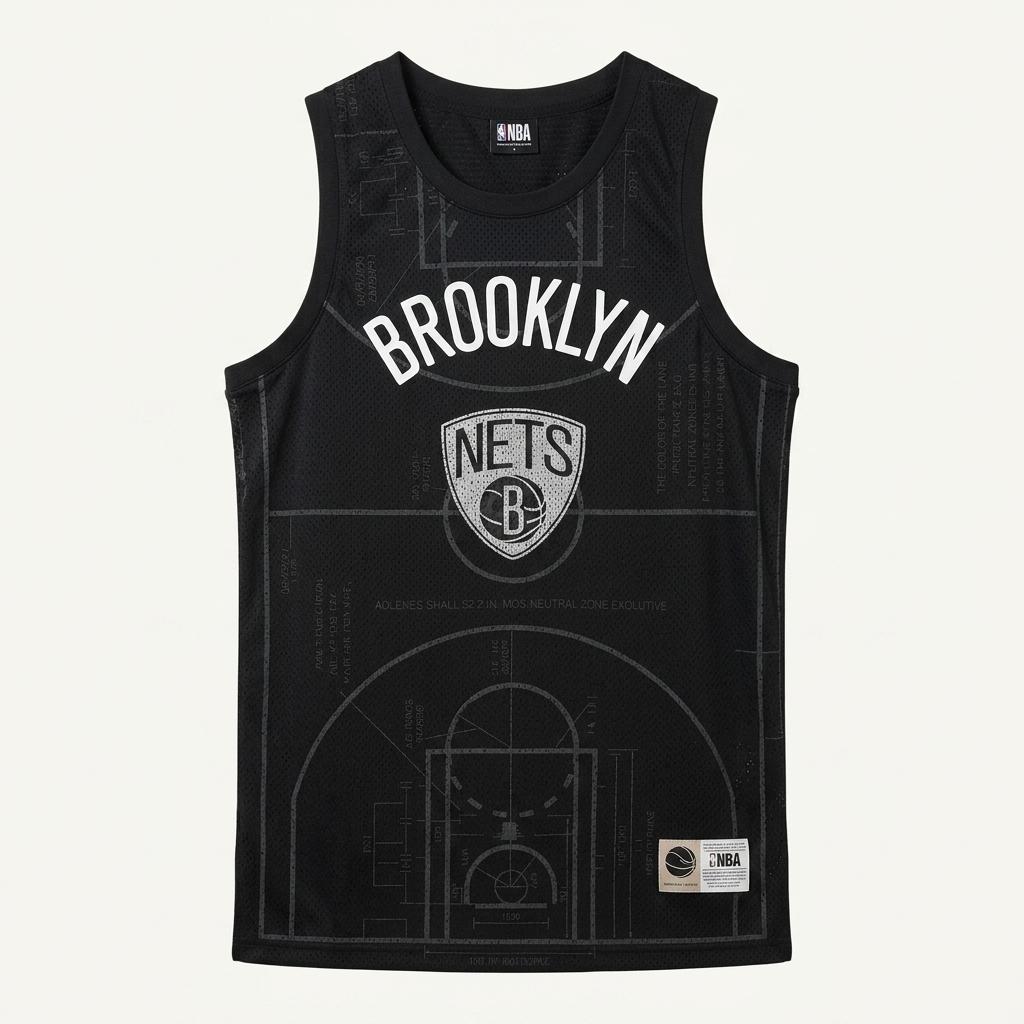 남0007314 NBA 브루클린 네츠 메쉬 민소매 티셔츠 블랙 1
