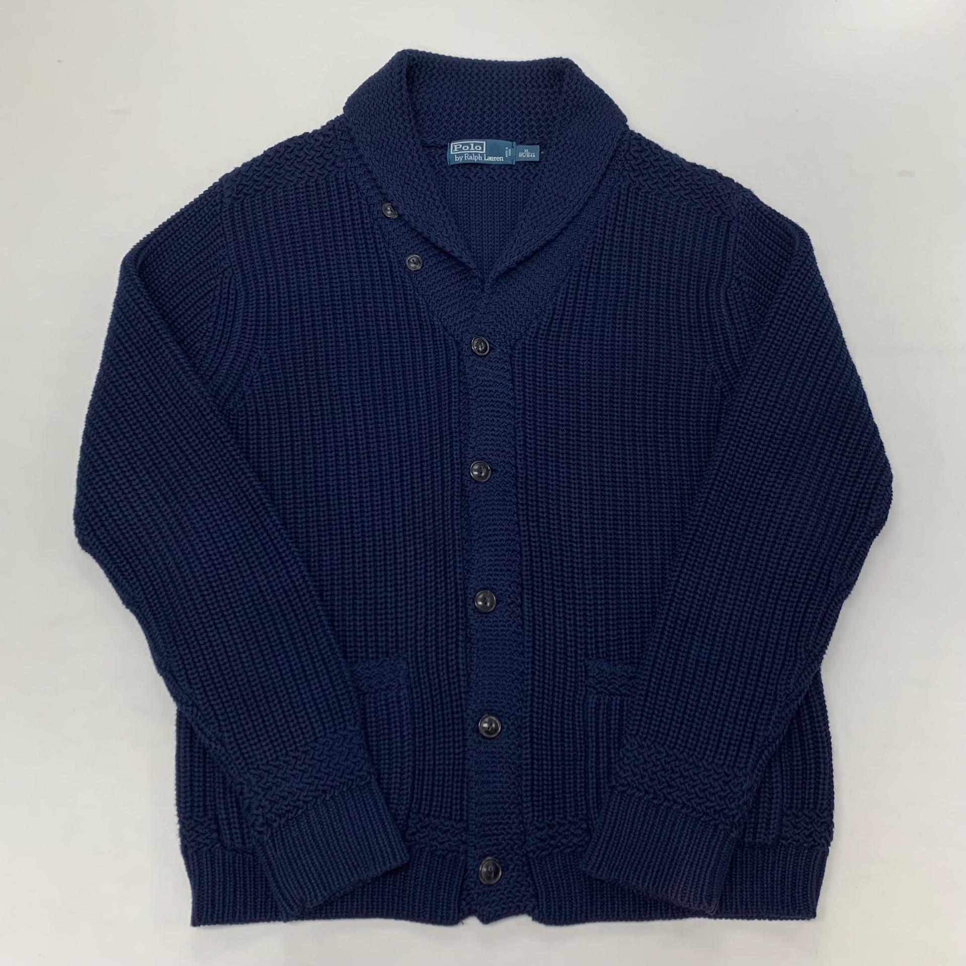 폴로랄프로렌 숄카라 니트 가디건 (XL) 2