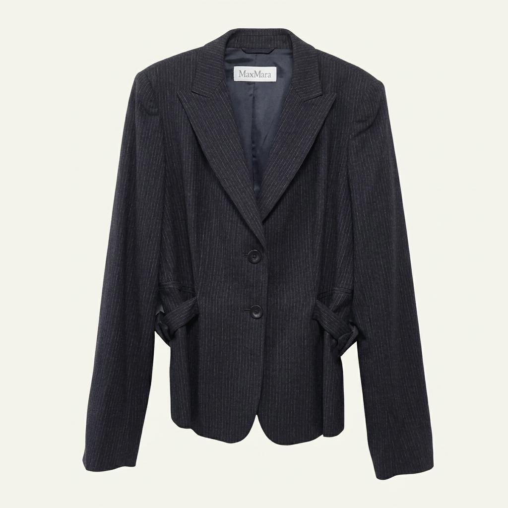 M 막스마라 핀스트라이프 테일러드 자켓 자켓 D258 1