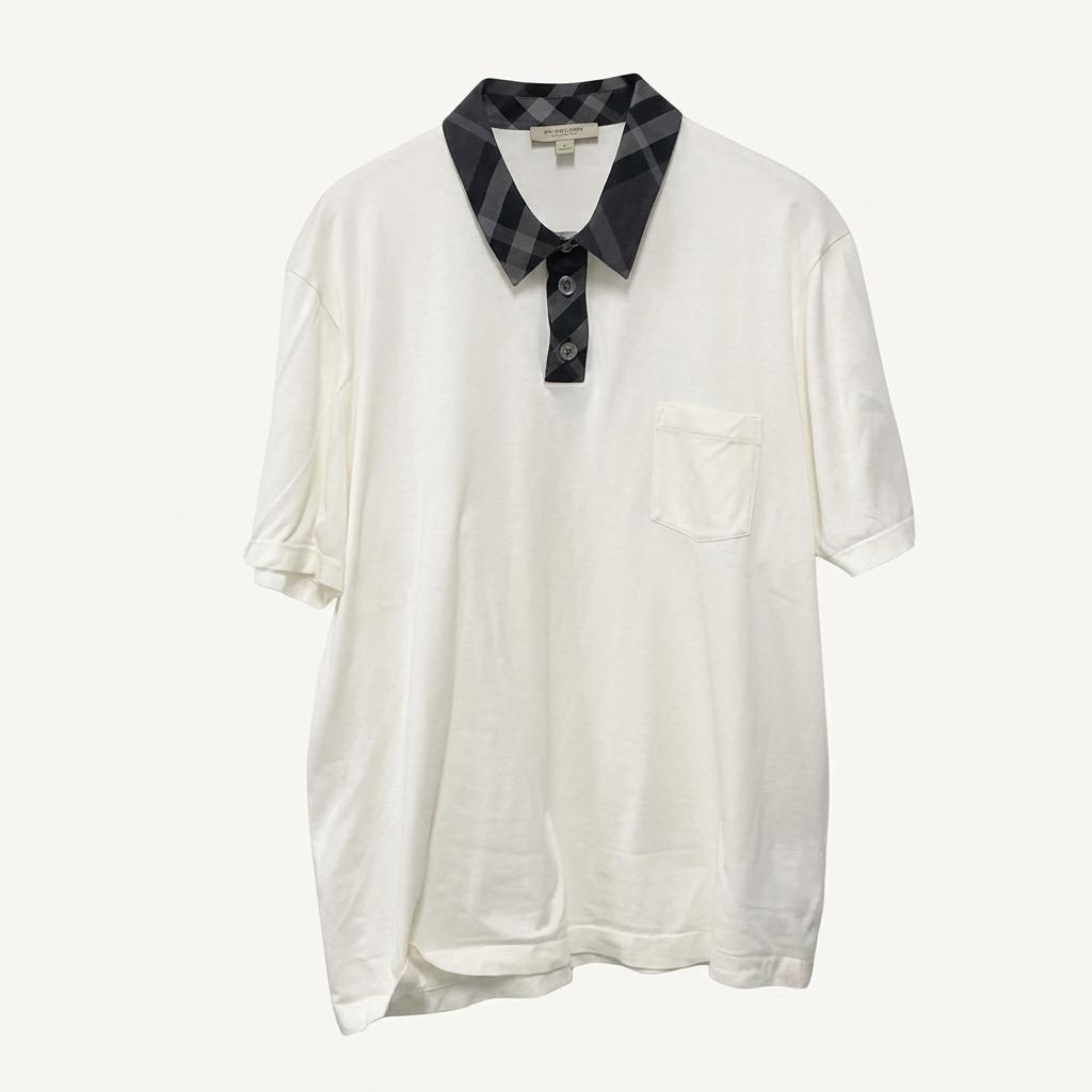 XL 버버리 폴로 카라 반팔 티 D330 1