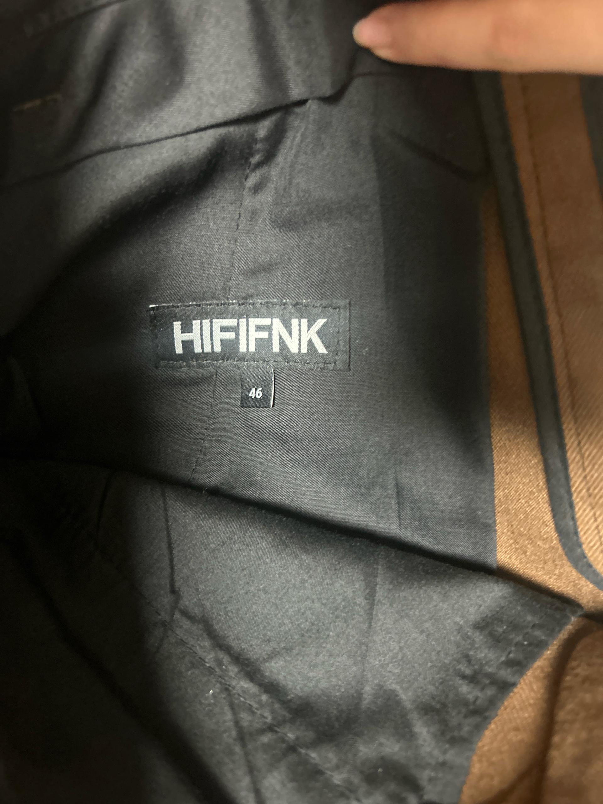 하이파이펑크 브라운 울 블렌드 슬랙스 팬츠 11
