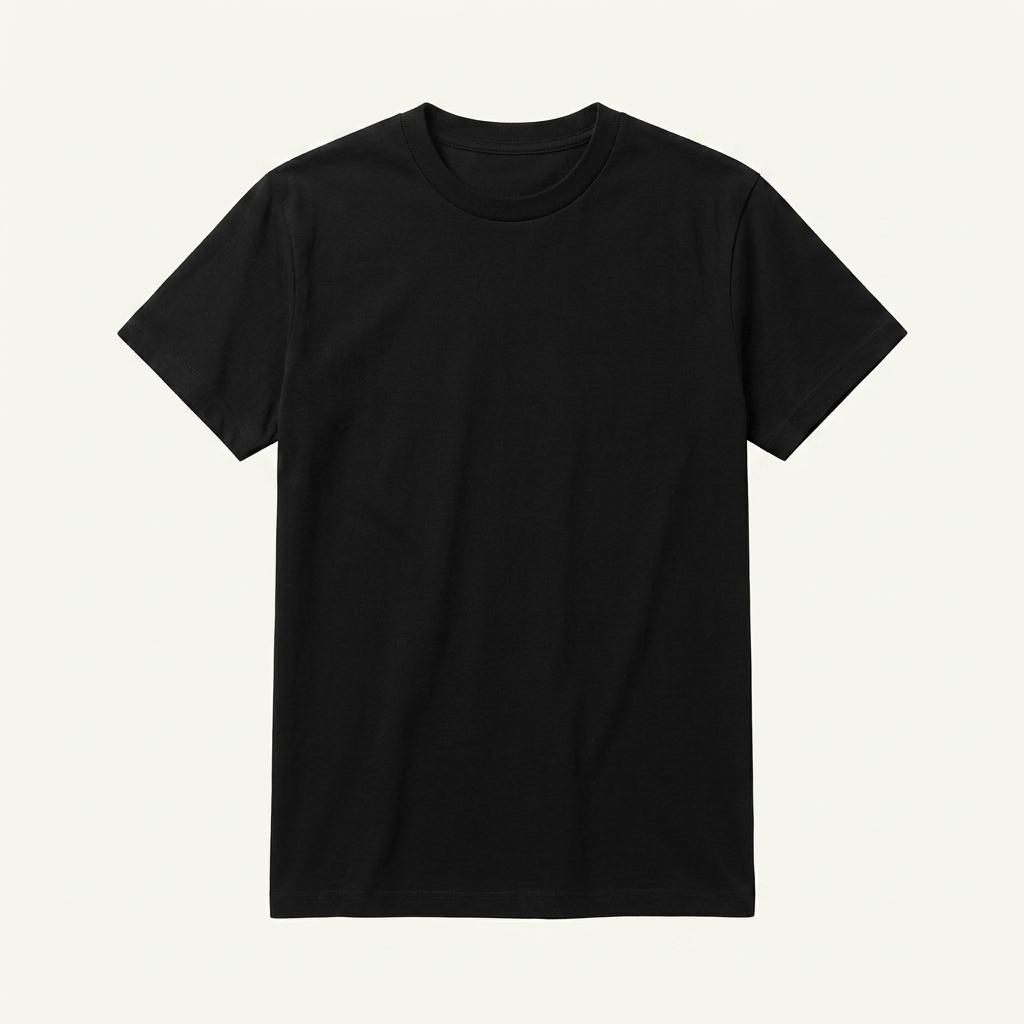 HUM 블랙 면 반팔 티셔츠 95 1
