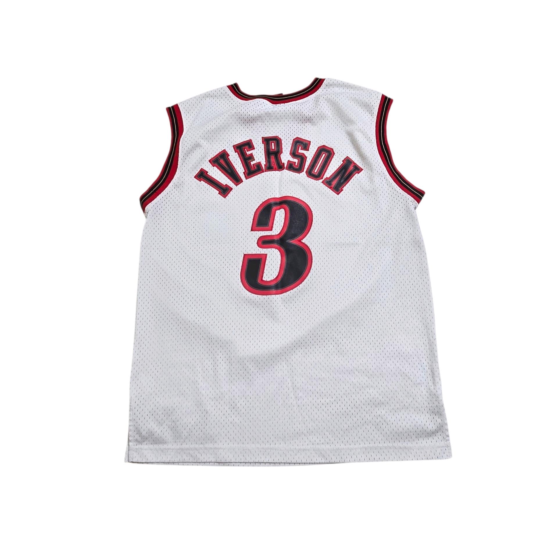나이키 NBA 필라델피아 세븐티식서스 아이버슨 져지 화이트 5