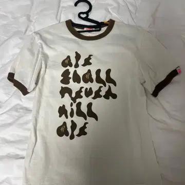 빈티지 베이프 카우스 화이트 브라운 반팔 2