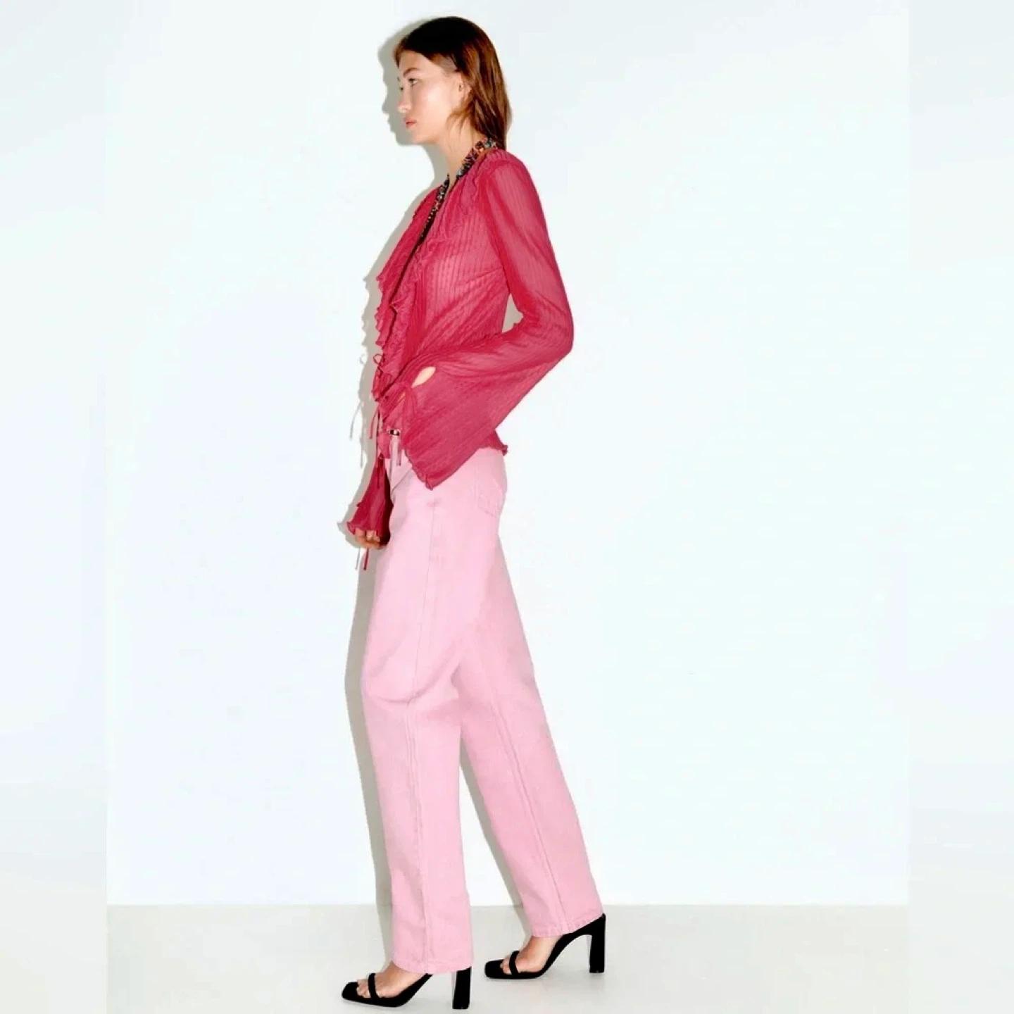 ZARA 자라 딸기우유 데님 5
