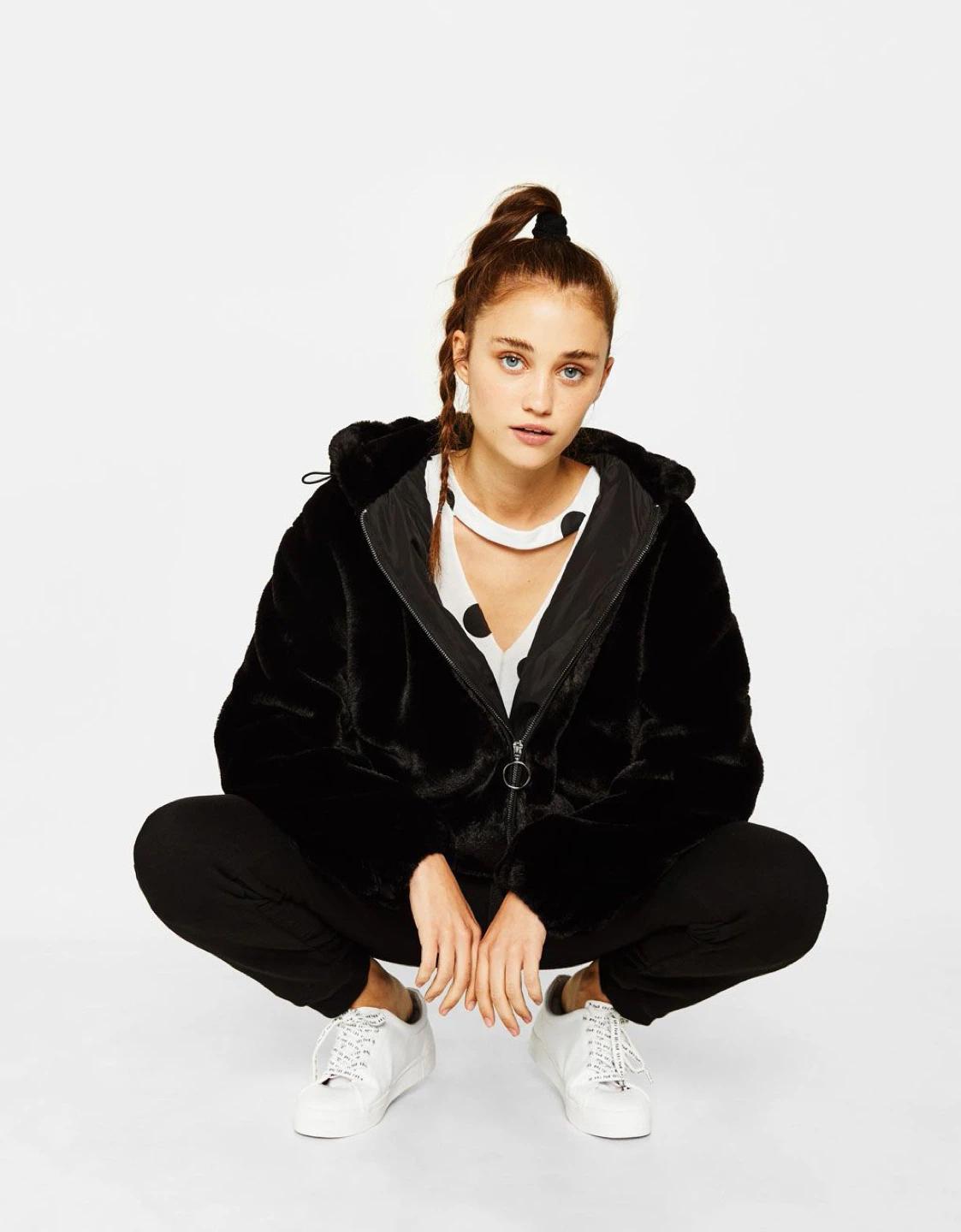 버쉬카 bershka 후드 퍼자켓 (자라 계열) 3