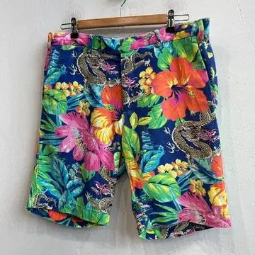 폴로랄프로렌 린넨 블렌디드 플라워 드래곤 쇼츠 반바지 33 2