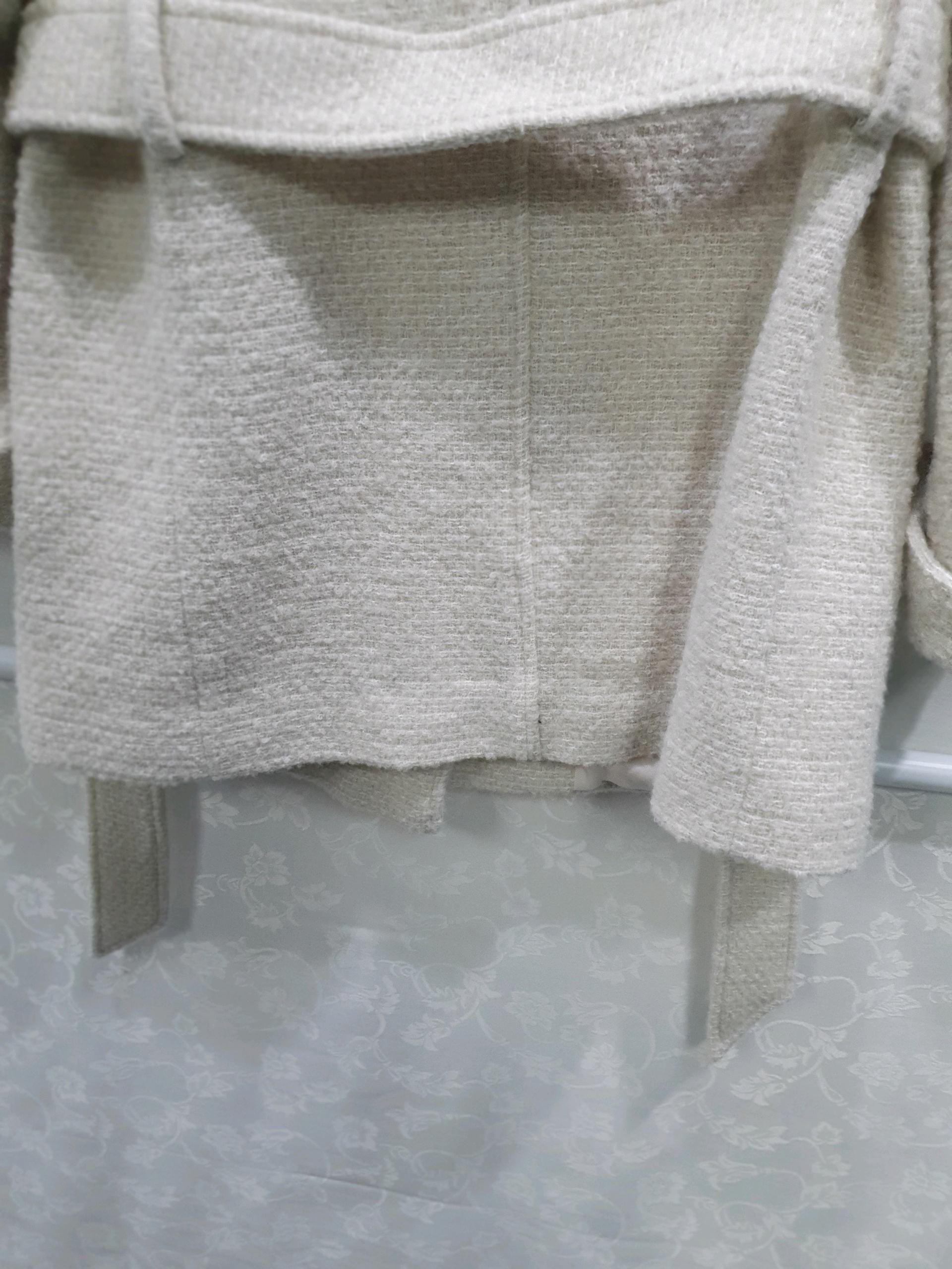 [한섬]클럽모나코벨트 트위드 자켓 아이보리 8