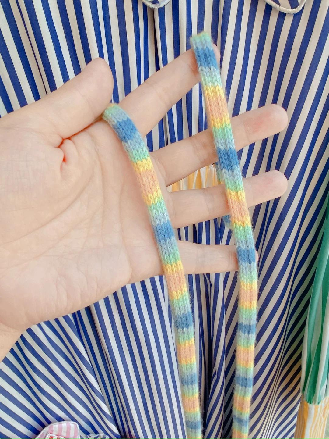 Mira Mikati 미라 미카티 스트라이프 아플리케 플라워 원피스 새제품 8