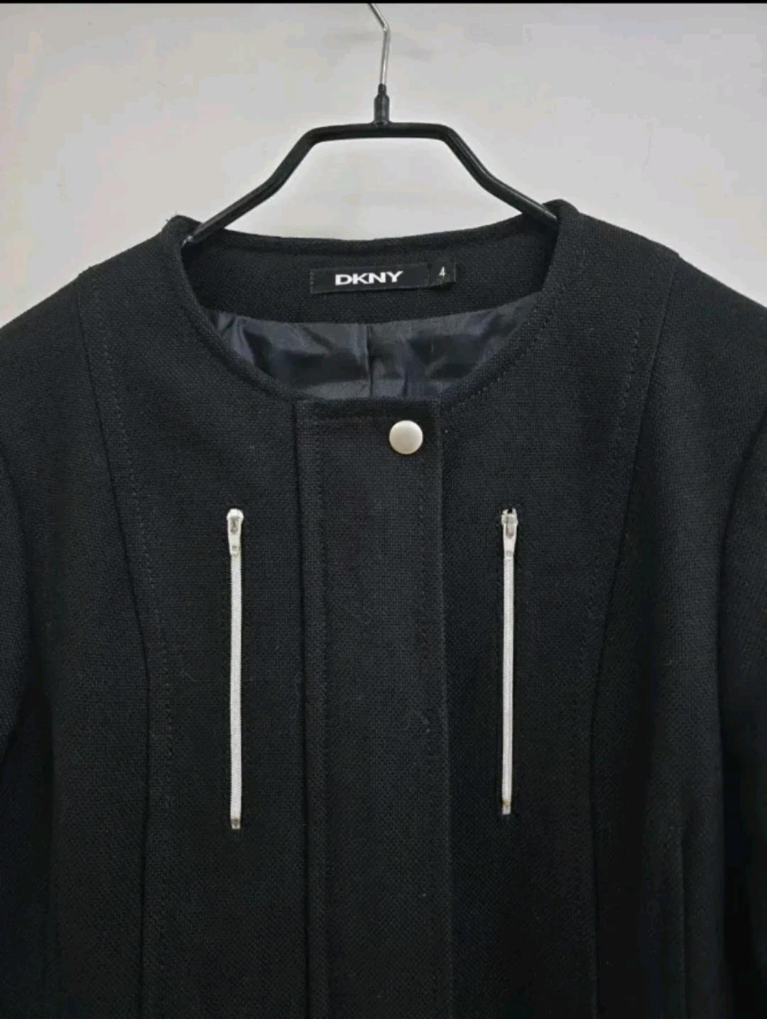 Dkny 노카라 탄탄면 집업 코트 4