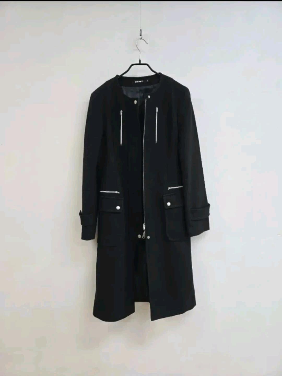 Dkny 노카라 탄탄면 집업 코트 3