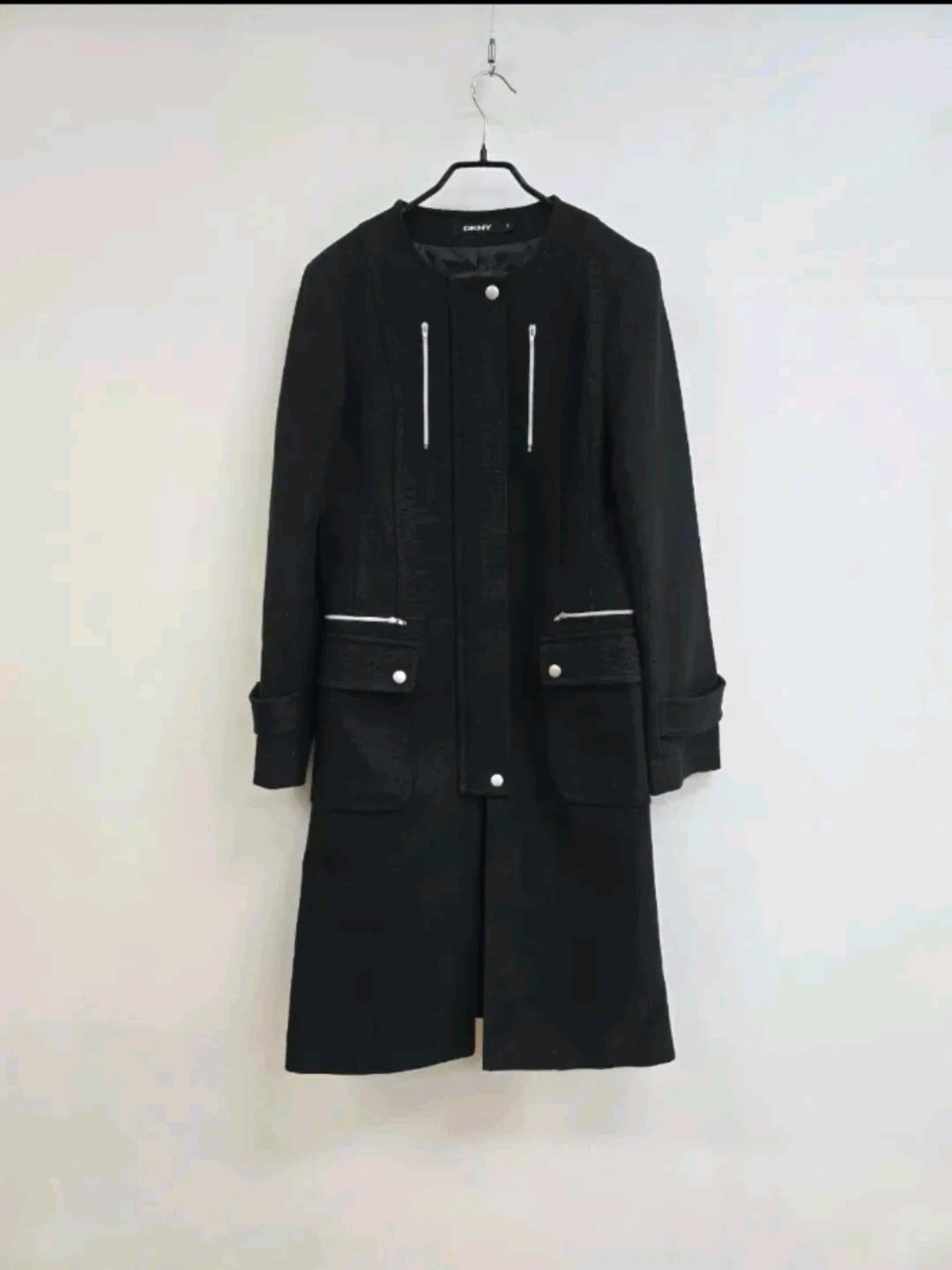 Dkny 노카라 탄탄면 집업 코트 2