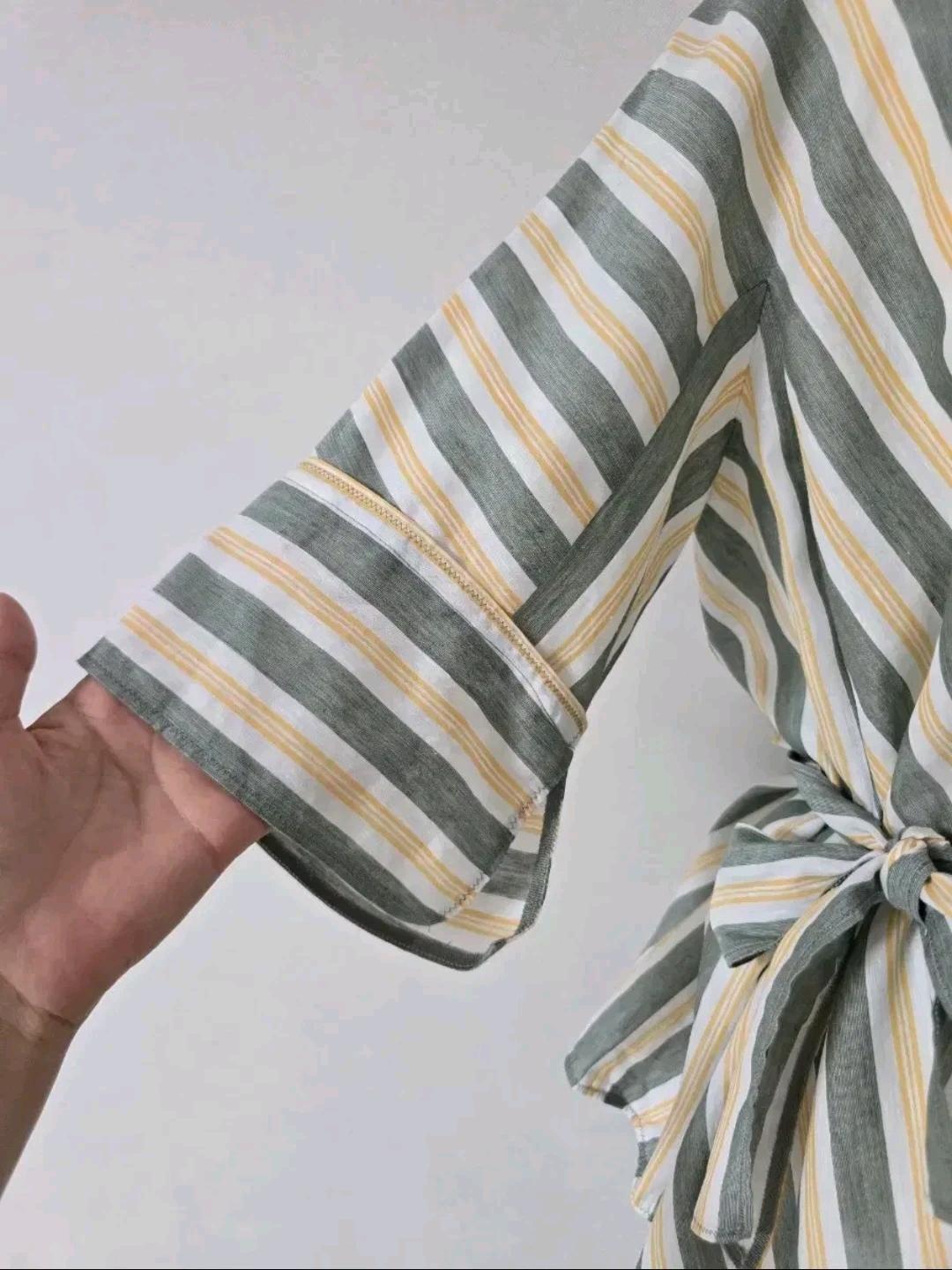 한섬 마인 허리라인 예쁜 린넨 블라우스티 5