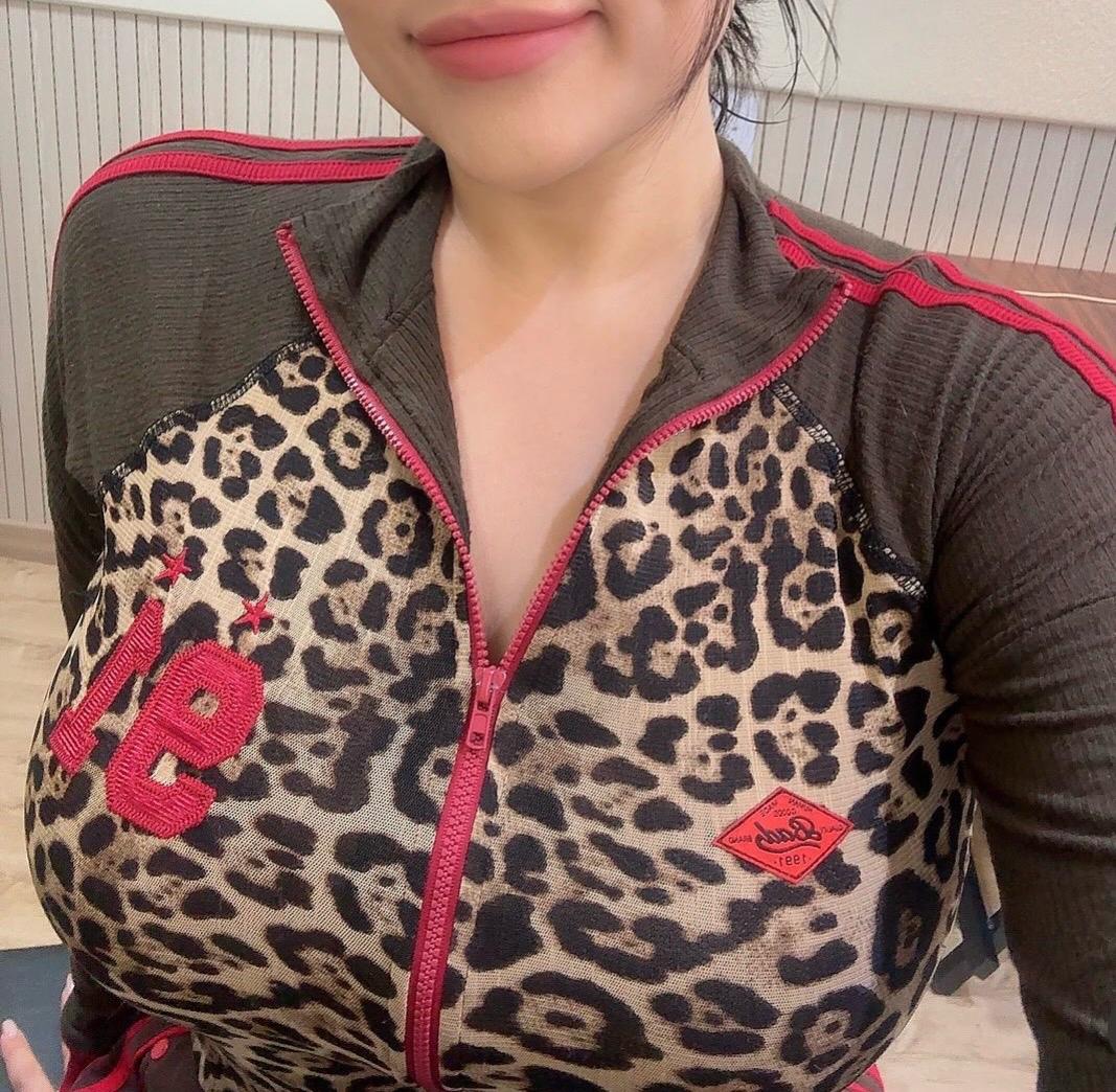배드블러드 레오파드 트랙 저지 자켓 m 6