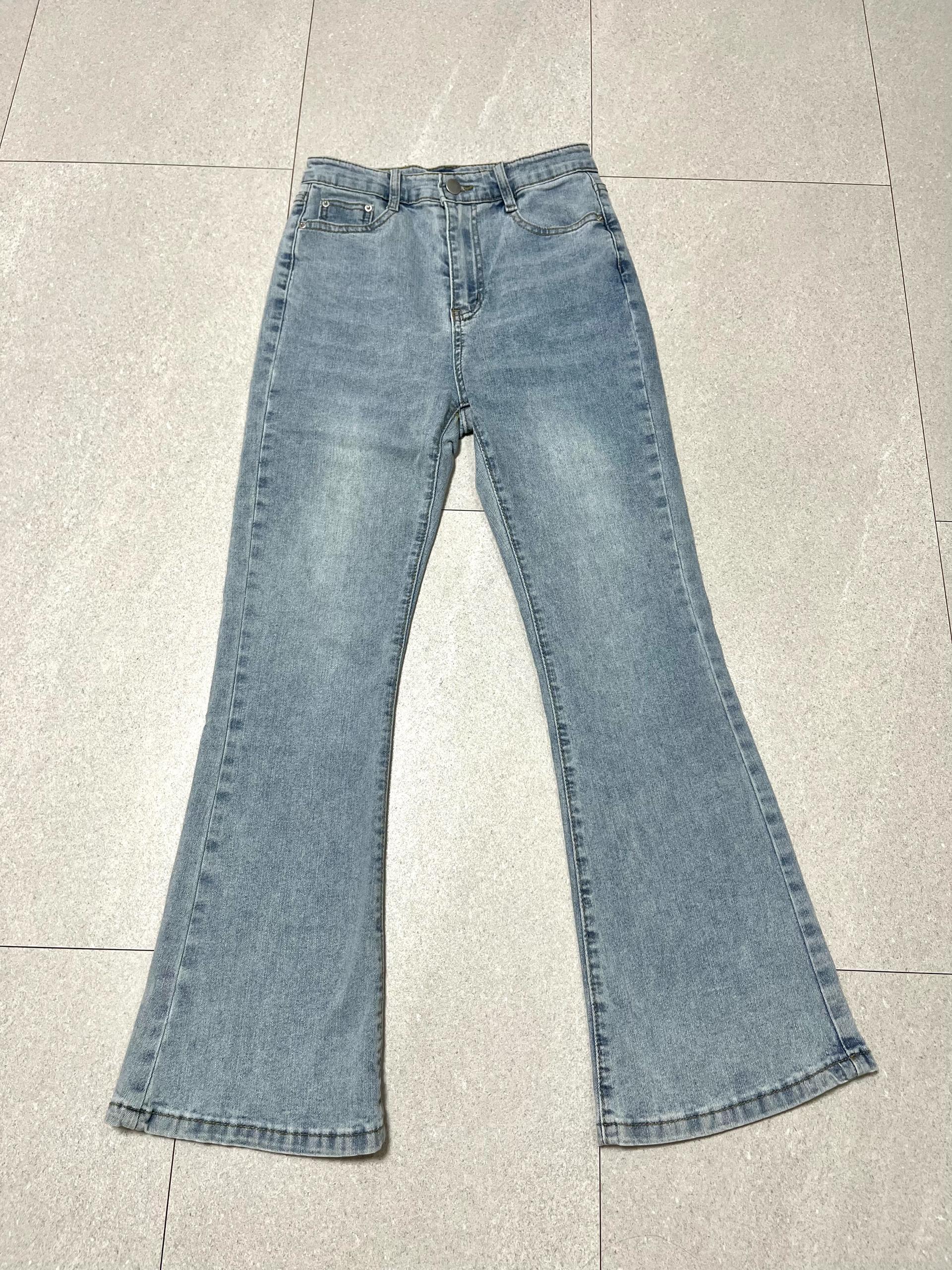 연청 다이어트핏 부츠컷 스판 데님 팬츠(S) 3